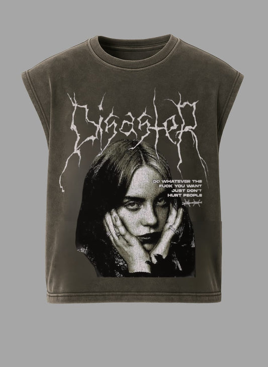 Billie Eilish Acid Wash Vest