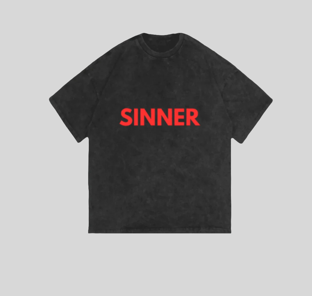 SINNER ACIDWASH TEES